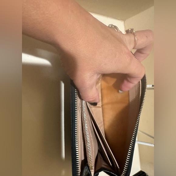 Prada Leather 3/4 zip Bow Long Wallet - Picture 6 of 11